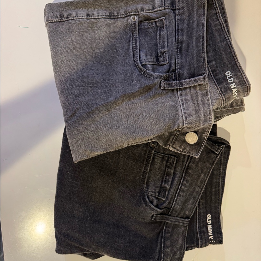 Old Navy Womens Slim Jeans in Gray and Black